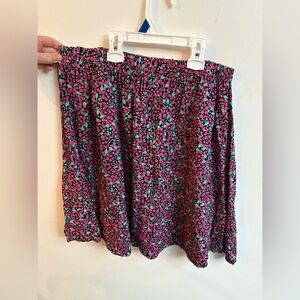 Louve Floral Pink and Green Women's Skirt size xlarge
